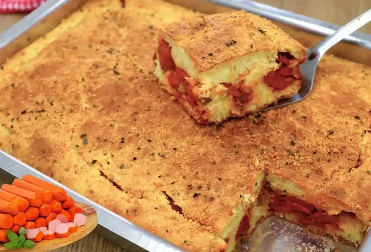 Torta de Salsicha Irresistível
